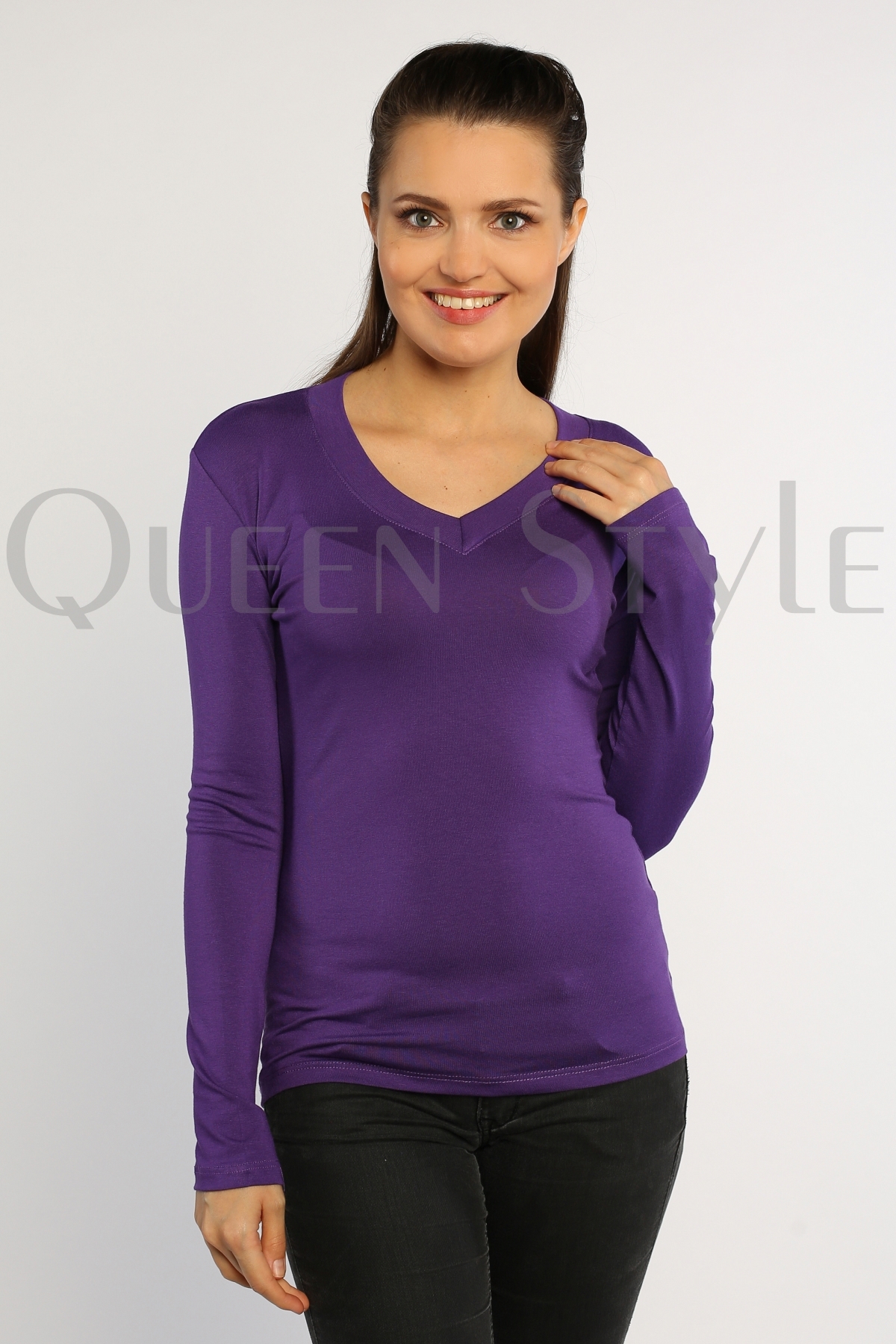 Купить Фиолетовая блузка 51060 от компании Queen Style